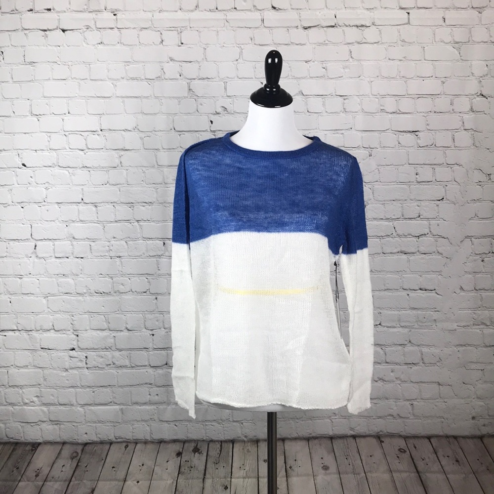 BNWT Size Small Color block sweater